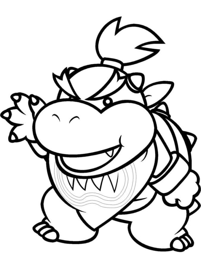 Dibujos para colorear e imprimir Bowser