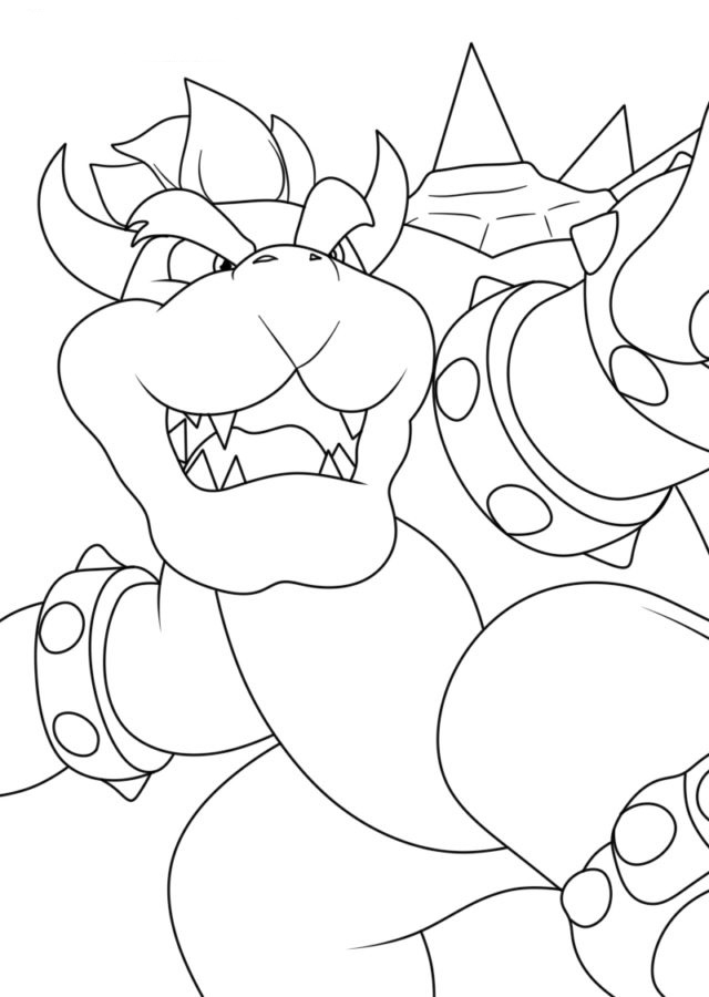 Dibujos para colorear e imprimir Bowser