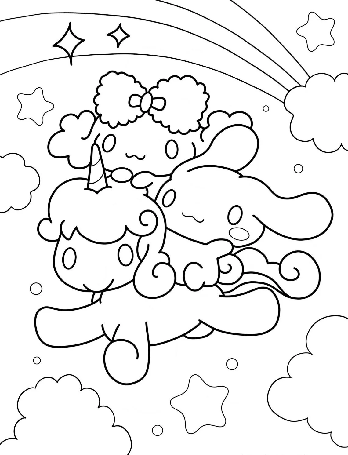 Dibujos para colorear e imprimir Cinnamoroll