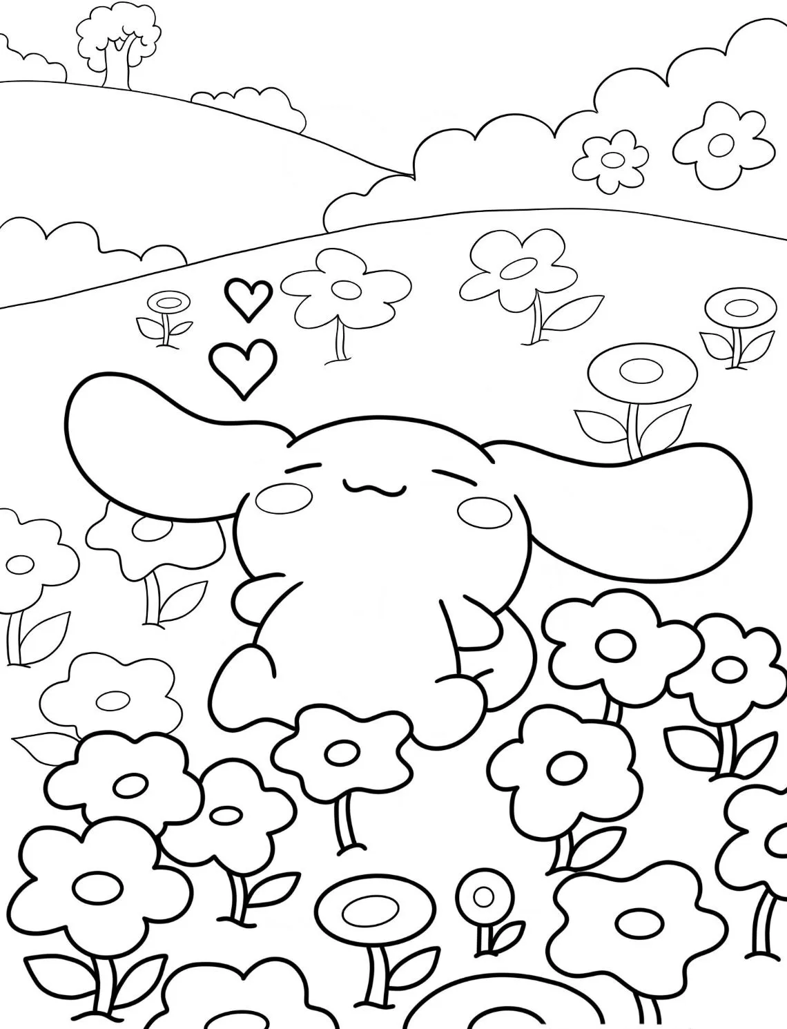 Dibujos para colorear e imprimir Cinnamoroll