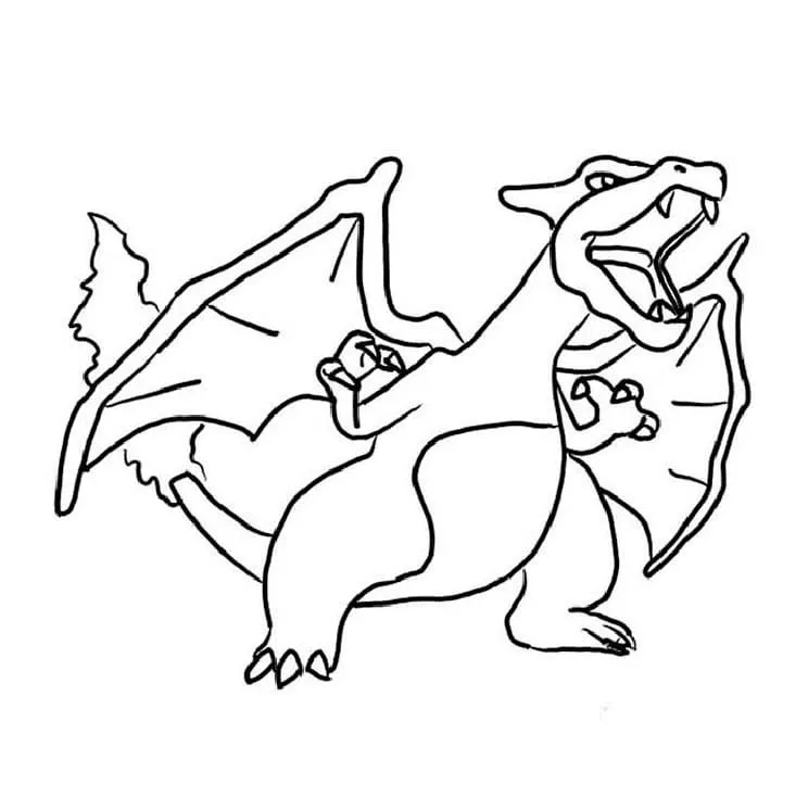 dibujos de charizard para colorear 28