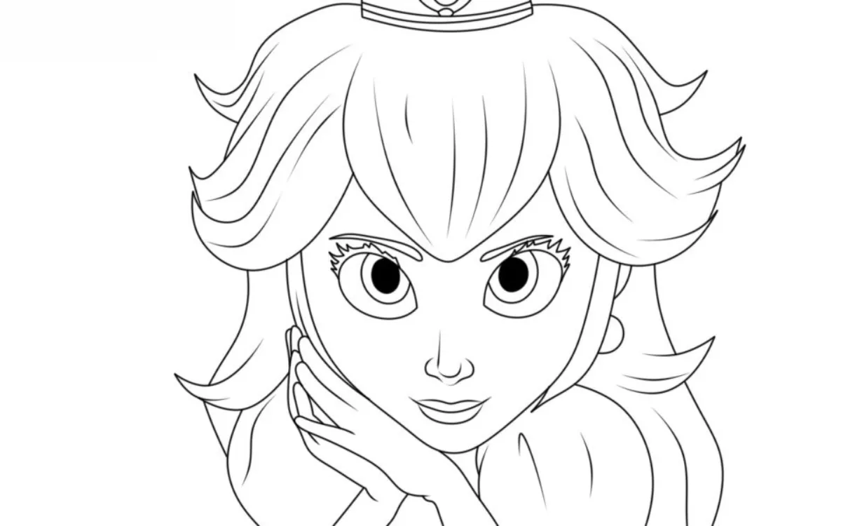 Dibujos para colorear e imprimir Princesa Peach