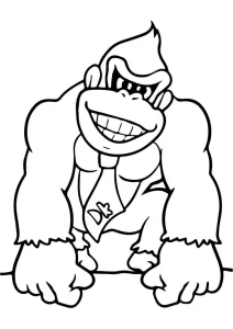 donkey kong para colorear 20