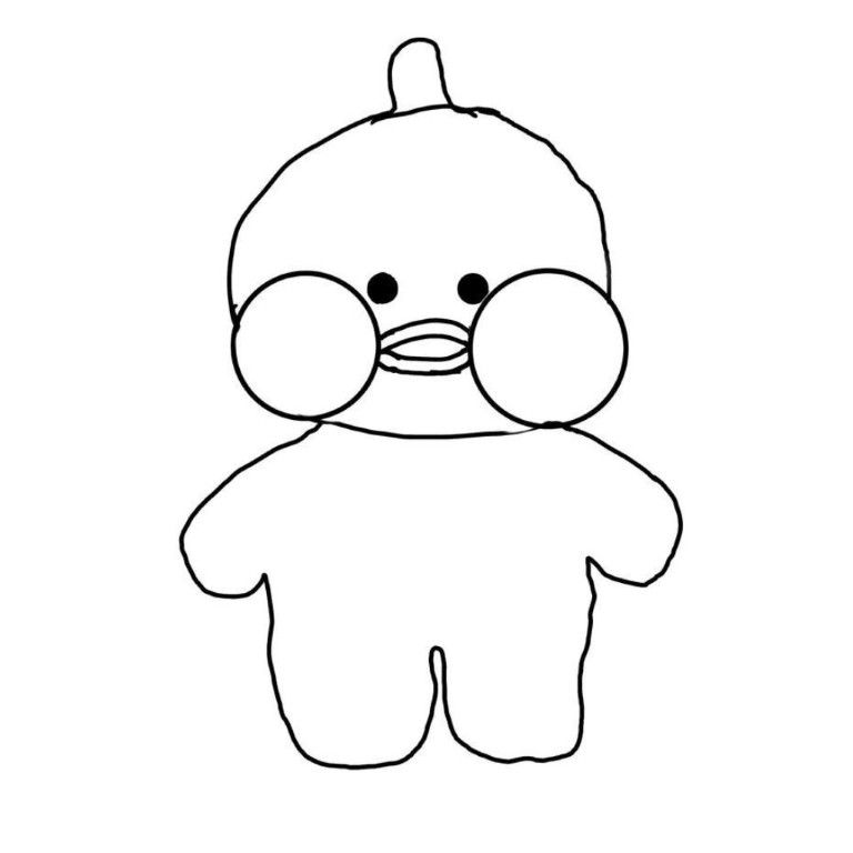 Dibujos para colorear e imprimir Paper Duck