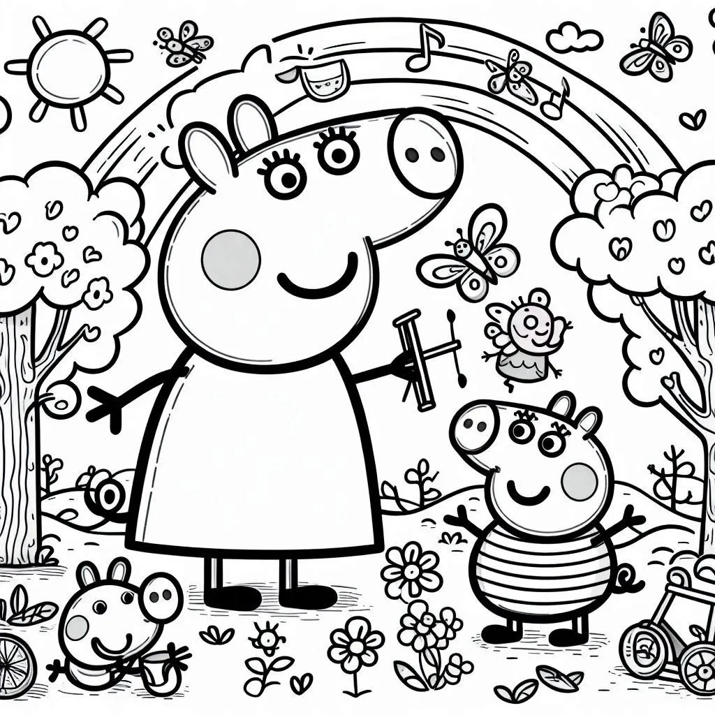 Dibujos para colorear e imprimir Peppa Pig