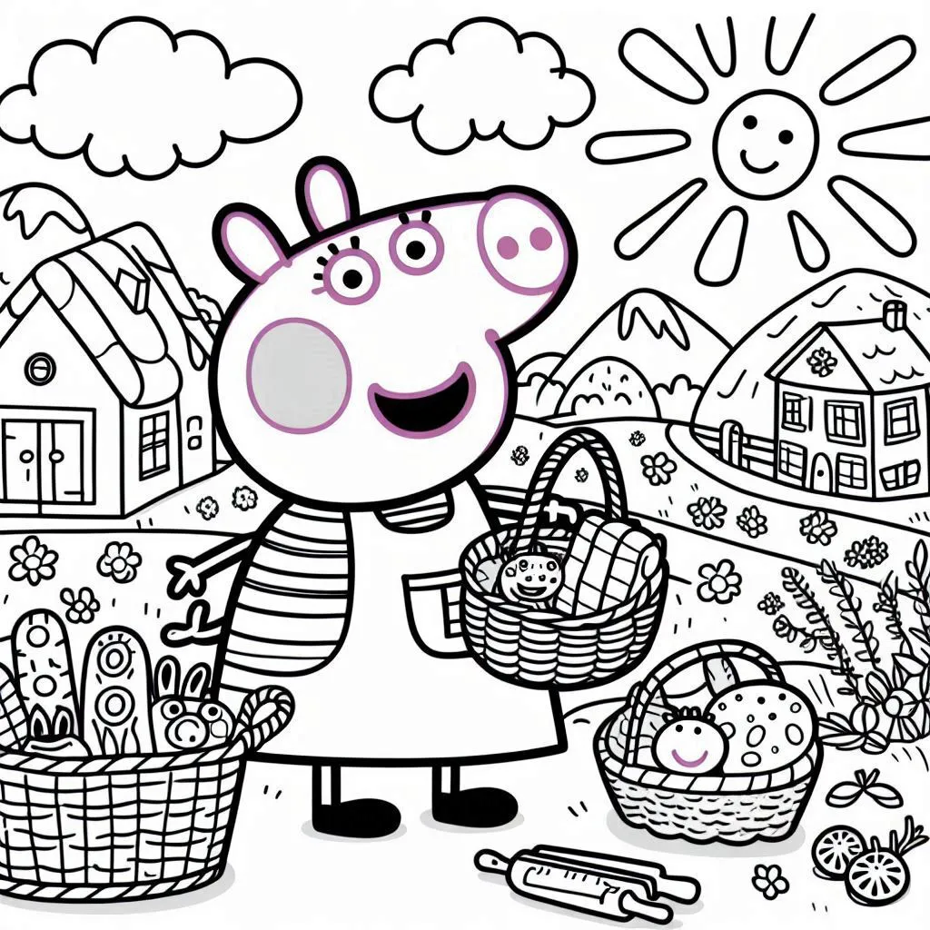 Dibujos para colorear e imprimir Peppa Pig