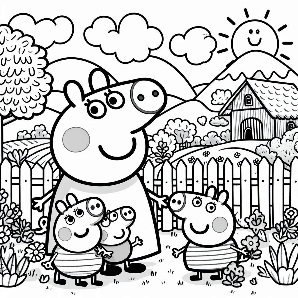 Dibujos para colorear e imprimir Peppa Pig