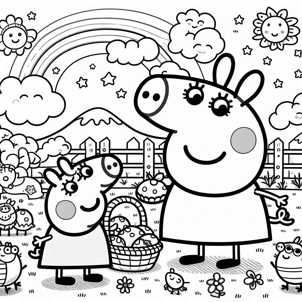 Dibujos para colorear e imprimir Peppa Pig