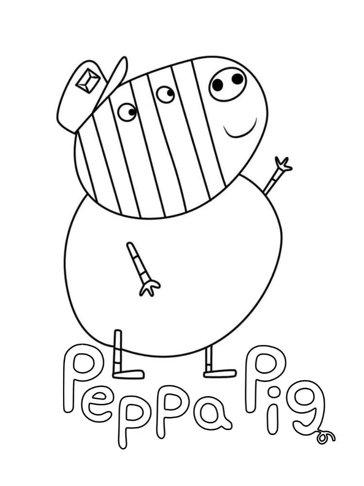 Dibujos para colorear e imprimir Peppa Pig