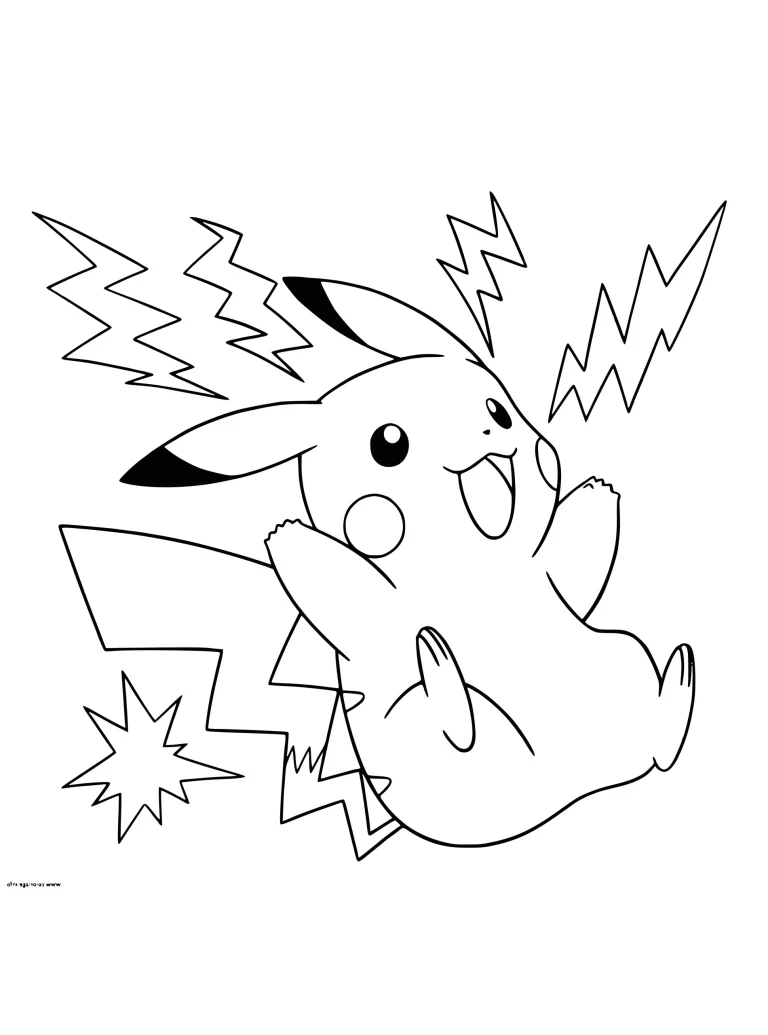 pikachu para colorear 24