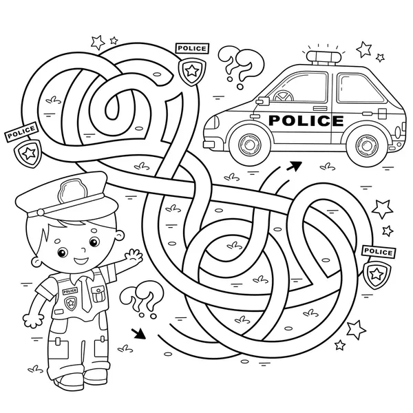 Dibujos para colorear e imprimir Policía