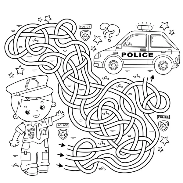 Dibujos para colorear e imprimir Policía